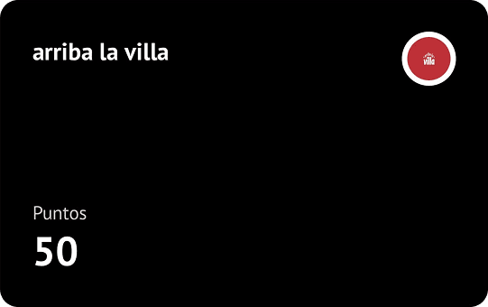 Ejemplo de tarjeta de lealtad digital 3